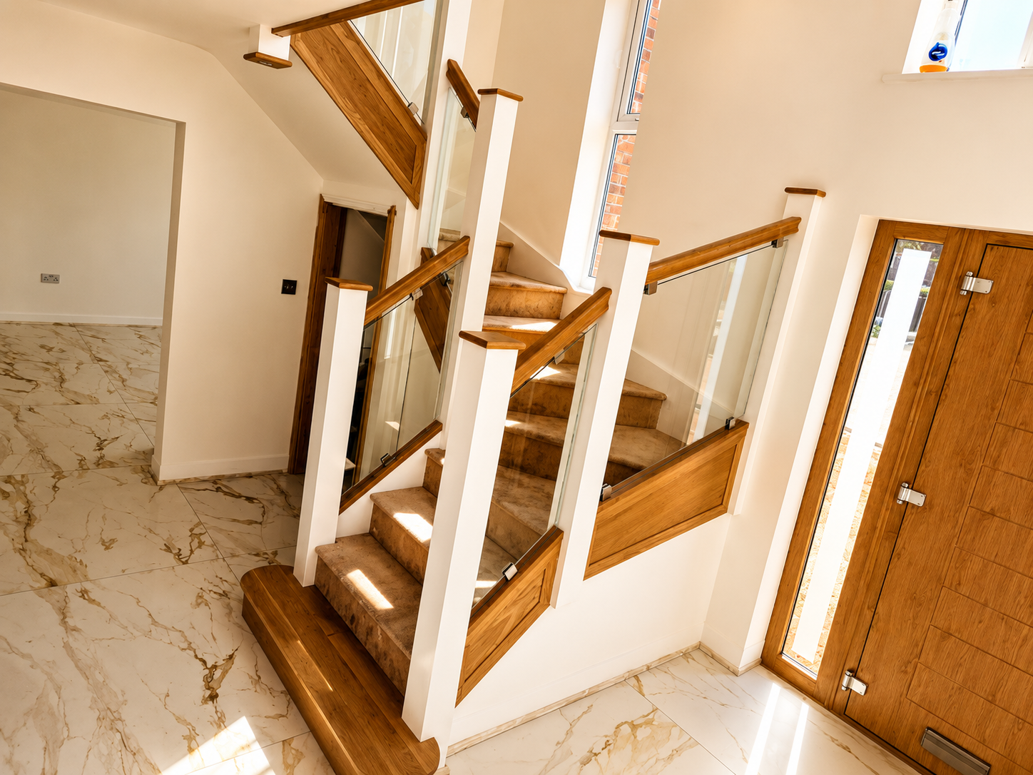 Close detail of Robur Joinery staircase craftsmanship